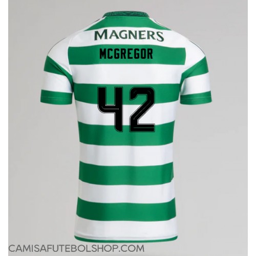 Camisa de time de futebol Celtic Callum McGregor #42 Replicas 1º Equipamento 2024-25 Manga Curta